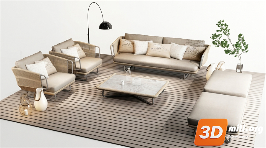 Outdoor Sofa Skp Files